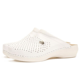 Анатомічні тапочки-сабо Leon PU100 білі