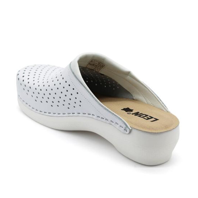 Анатомічні тапочки-сабо Leon PU100 білі