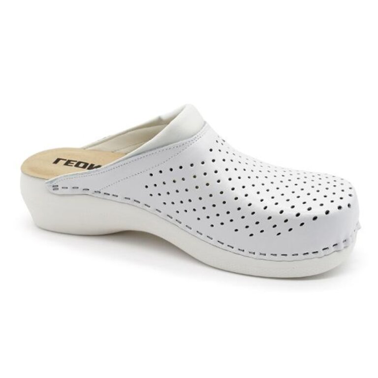 Анатомічні тапочки-сабо Leon PU100 білі
