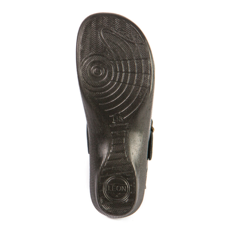 Анатомічні тапочки-сабо Leon PU101 чорні