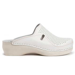 Анатомічні тапочки-сабо Leon PU115 білі