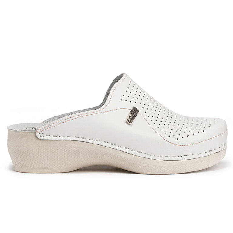 Анатомічні тапочки-сабо Leon PU115 білі