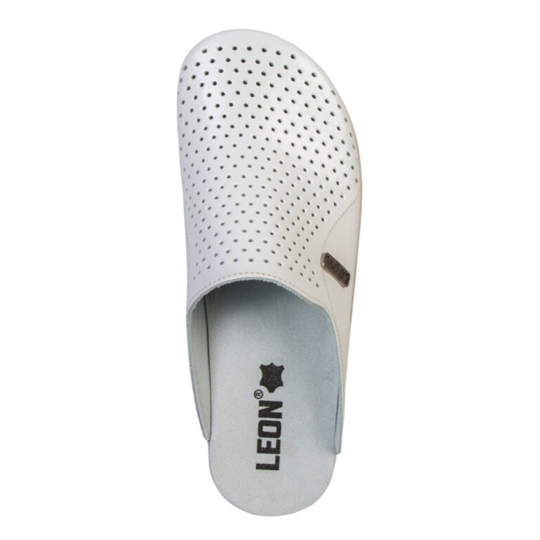 Анатомічні тапочки-сабо Leon PU115 білі