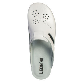 Анатомічні тапочки-сабо Leon PU156 білі
