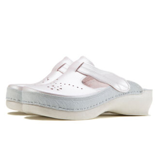 Анатомічні тапочки-сабо Leon PU156 перламутрові