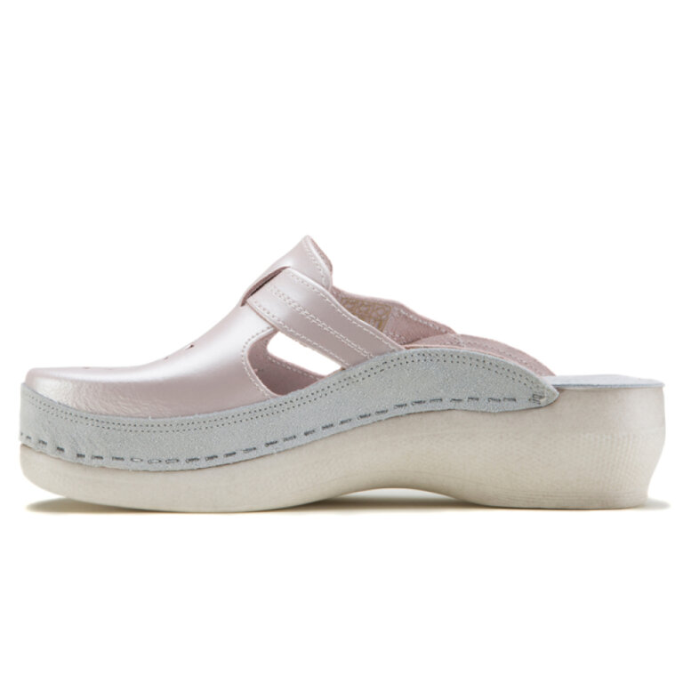 Анатомічні тапочки-сабо Leon PU156 перламутрові