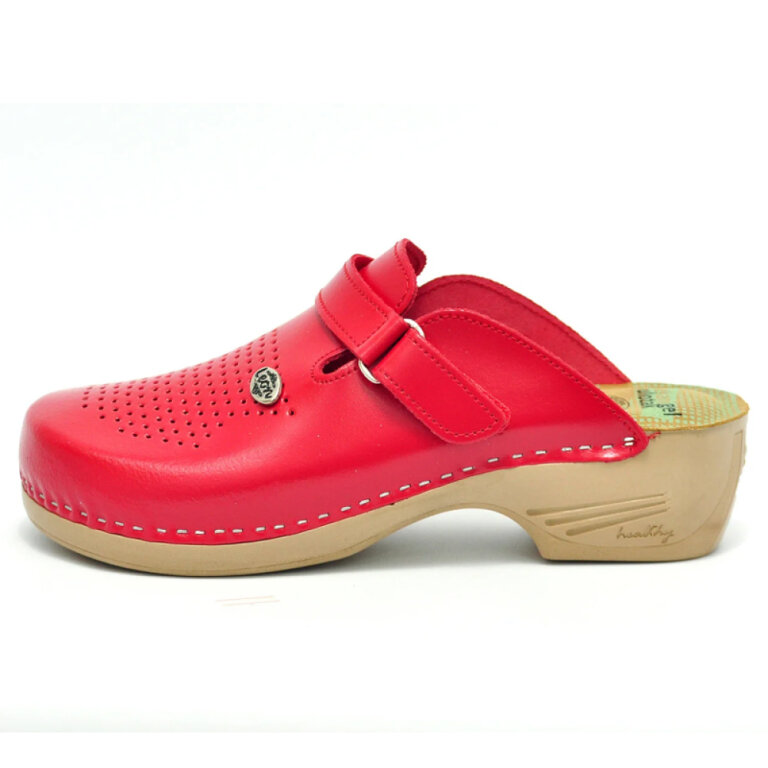 Анатомічні тапочки-сабо Leon PU159 червоні