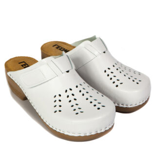 Анатомічні тапочки-сабо Leon PU161 білі