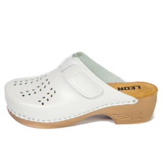 Анатомічні тапочки-сабо Leon PU161 білі