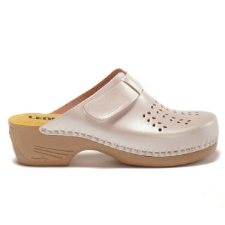 Анатомічні тапочки-сабо Leon PU161 перламутрові