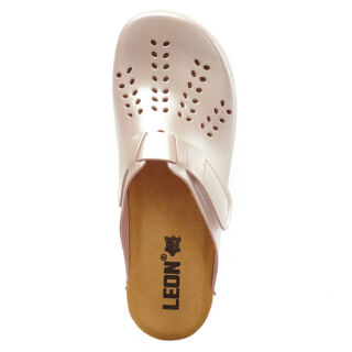 Анатомічні тапочки-сабо Leon PU161 перламутрові
