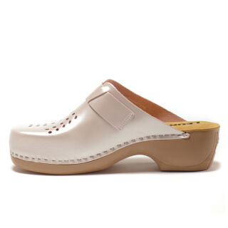 Анатомічні тапочки-сабо Leon PU161 перламутрові