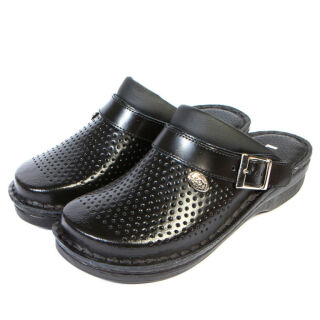 Анатомічні тапочки-сабо Leon V202 чорні