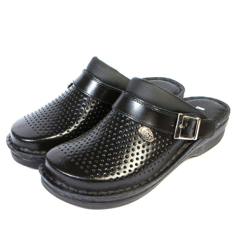 Анатомічні тапочки-сабо Leon V202 чорні