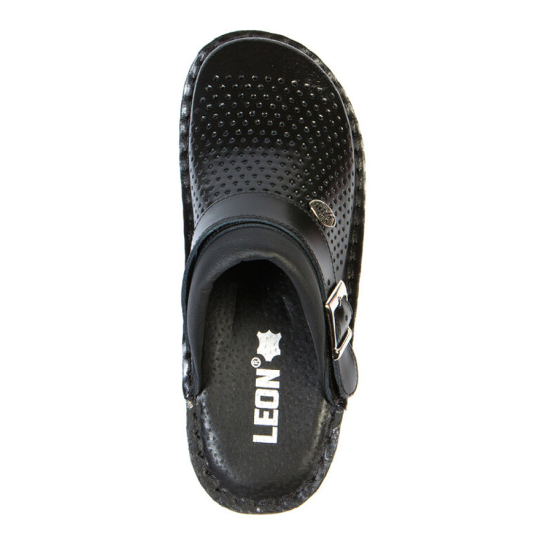 Анатомічні тапочки-сабо Leon V202 чорні