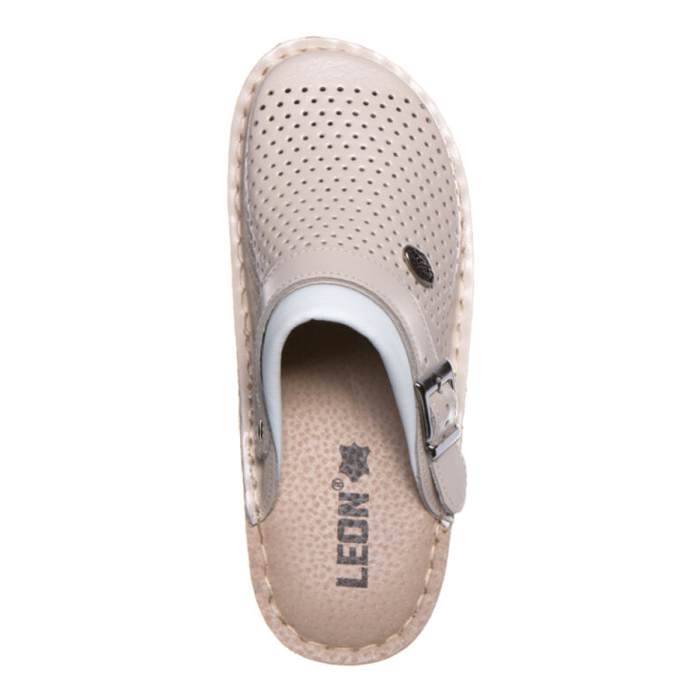 Анатомічні тапочки-сабо Leon V202 бежеві