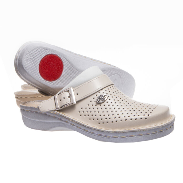 Анатомічні тапочки-сабо Leon V202 бежеві