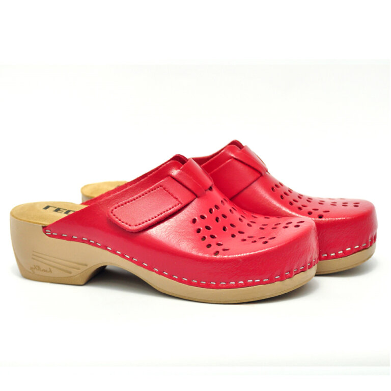 Анатомічні тапочки-сабо Leon PU161 червоні