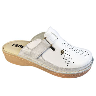 Анатомічні тапочки-сабо Leon V261 білі