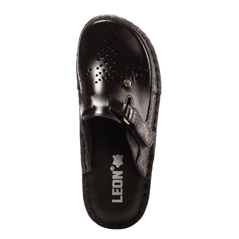 Анатомічні тапочки-сабо Leon V261 чорні