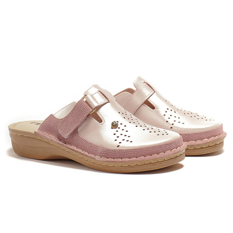 Анатомічні тапочки-сабо Leon V261 перламутрові