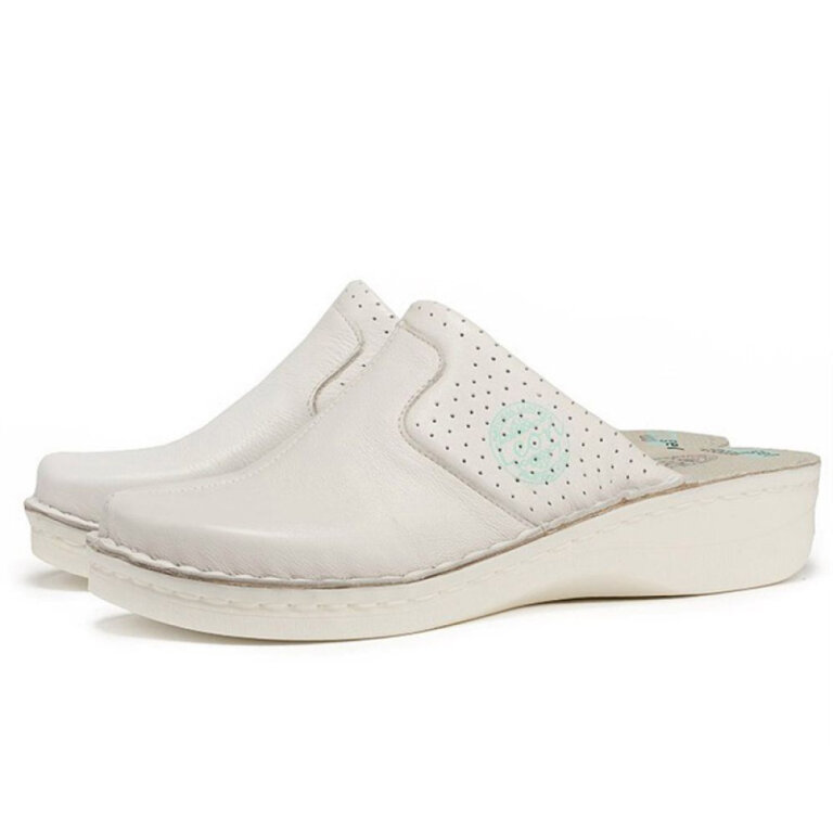 Анатомічні тапочки-сабо Leon 360 білі