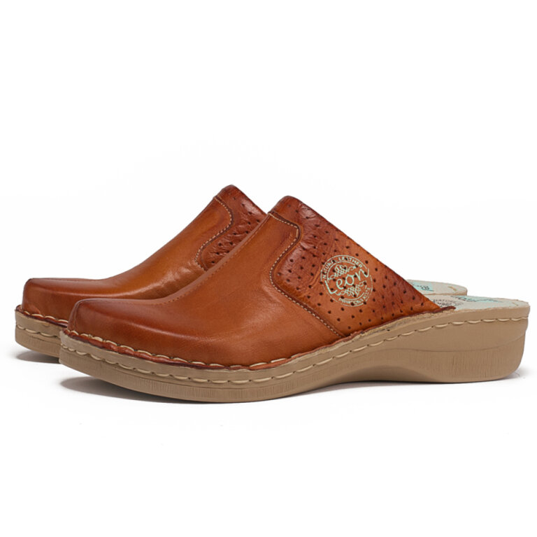 Анатомічні тапочки-сабо Leon 360 коричневі