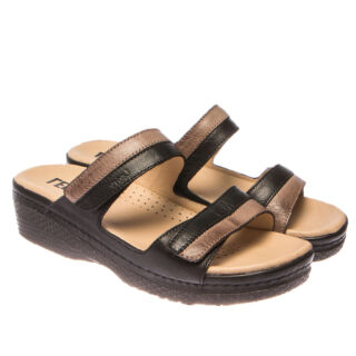 Анатомічні босоніжки-сабо Leon 410 чорні