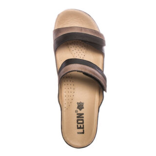 Анатомічні босоніжки-сабо Leon 410 чорні