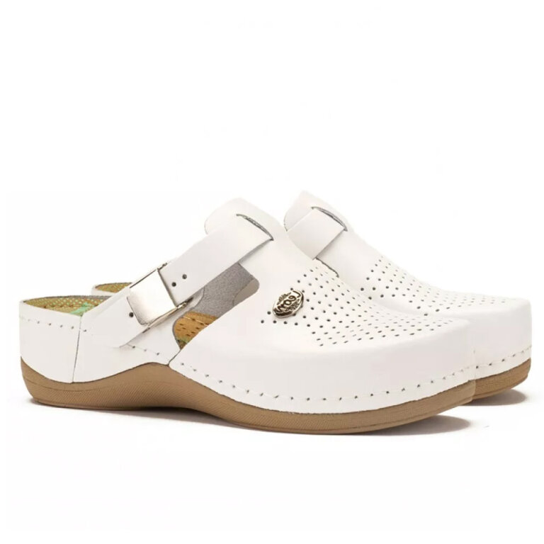 Анатомічні сабо Leon 901 білі