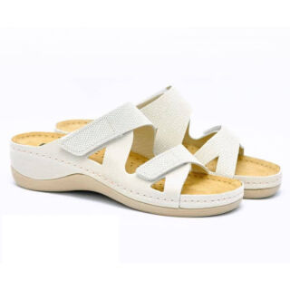 Анатомічні босоніжки-сабо Leon 907 бежеві