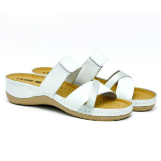 Анатомічні босоніжки-сабо Leon 909 білі