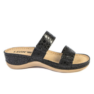 Анатомічні босоніжки-сабо Leon 918 чорні