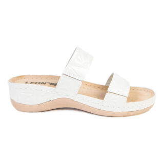 Анатомічні босоніжки-сабо Leon 918 білі