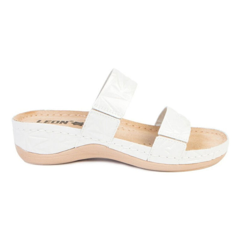 Анатомічні босоніжки-сабо Leon 918 білі