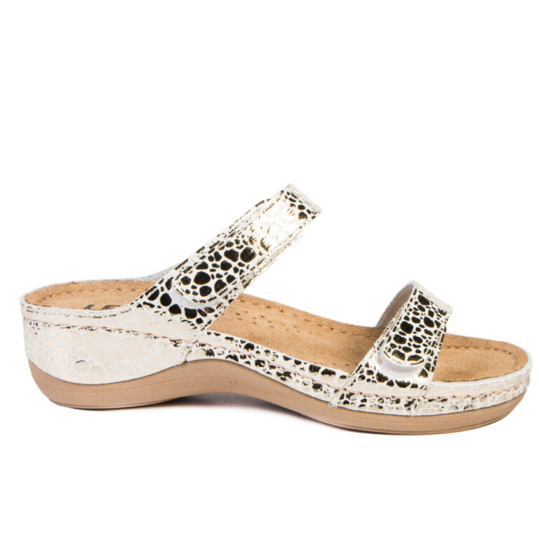 Анатомічні босоніжки-сабо Leon 919 золотисті