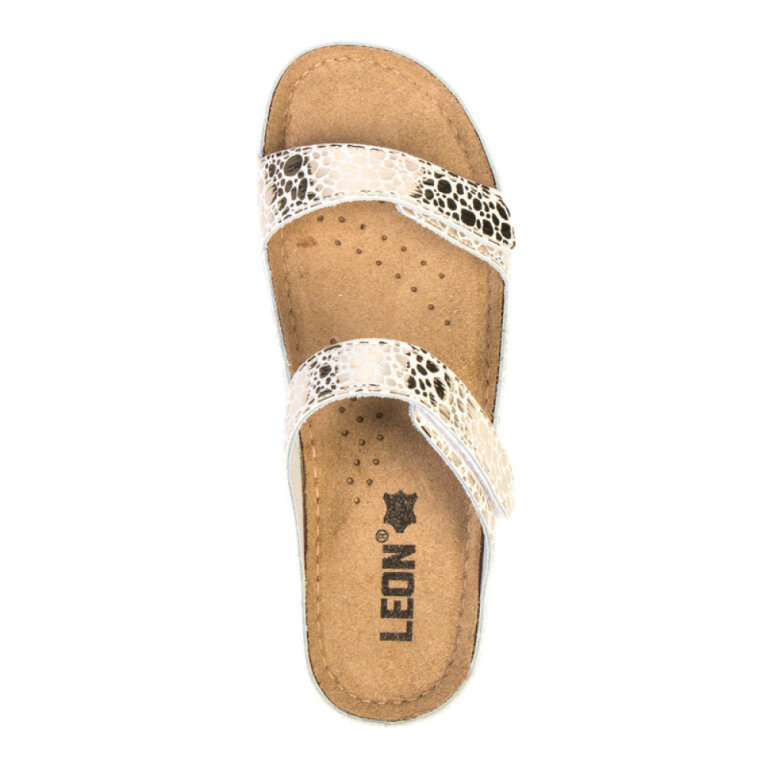 Анатомічні босоніжки-сабо Leon 919 золотисті