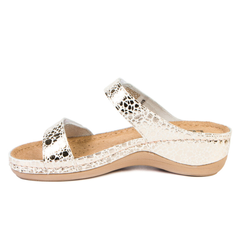 Анатомічні босоніжки-сабо Leon 919 золотисті