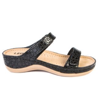 Анатомічні босоніжки-сабо Leon 919 чорні