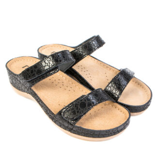 Анатомічні босоніжки-сабо Leon 919 чорні