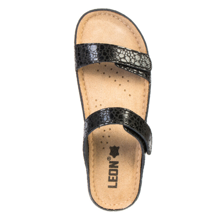 Анатомічні босоніжки-сабо Leon 919 чорні