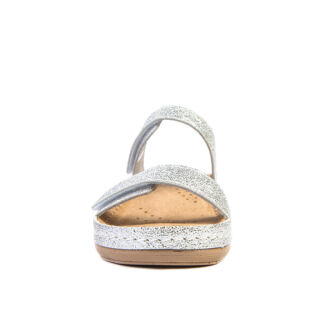 Анатомічні босоніжки-сабо Leon 919 сріблясті