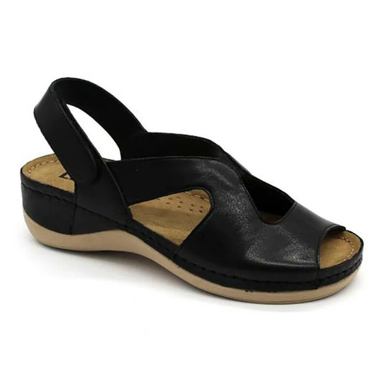 Анатомічні босоніжки Leon 924 чорні