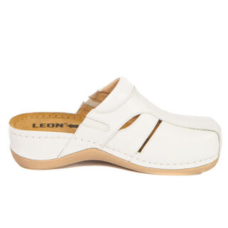 Анатомічні тапочки-сабо Leon 925 білі