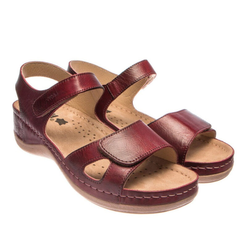 Анатомічні сандалі Leon 935 бордові