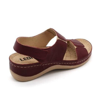Анатомічні сандалі Leon 945 бордові