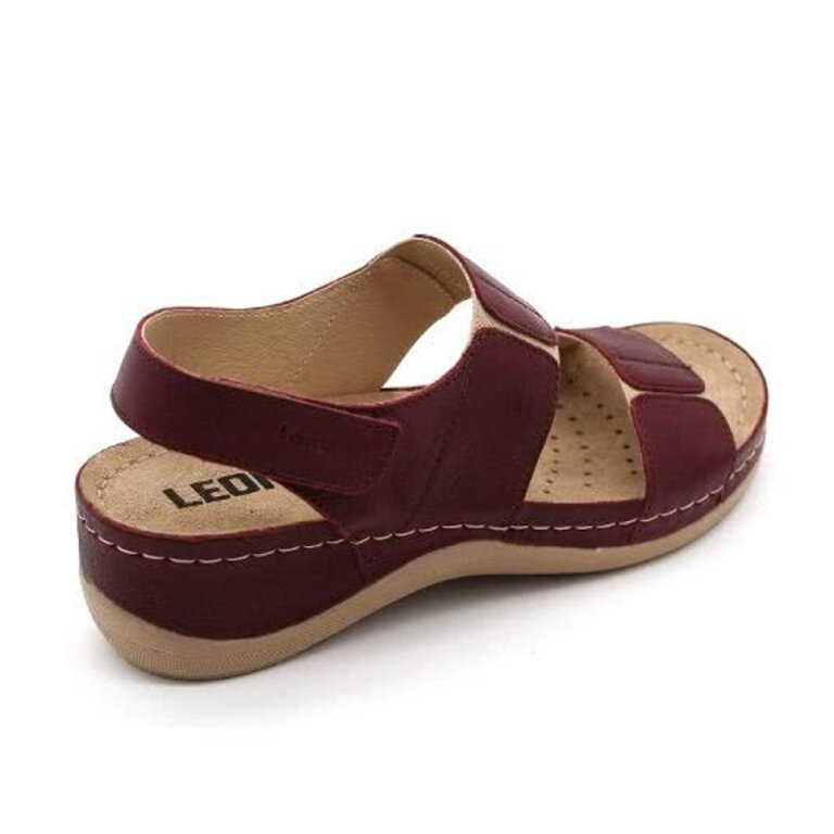 Анатомічні сандалі Leon 945 бордові