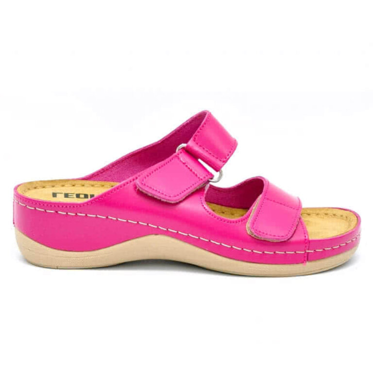 Анатомічні тапочки-сабо Leon 905 малинові