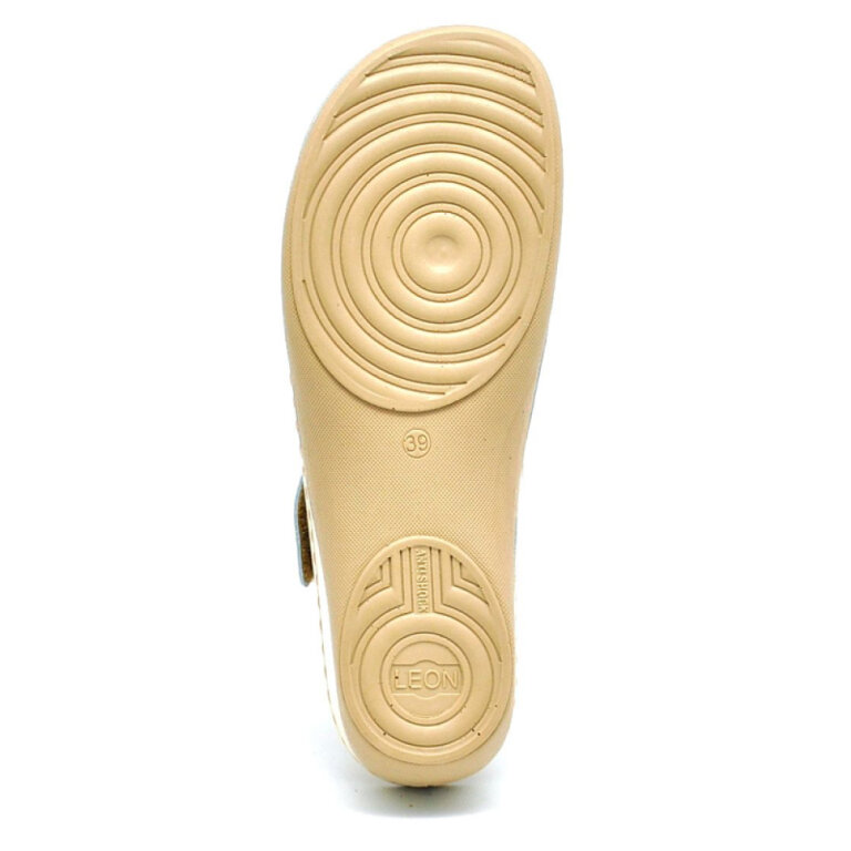 Анатомічні тапочки-сабо Leon 906 бежеві