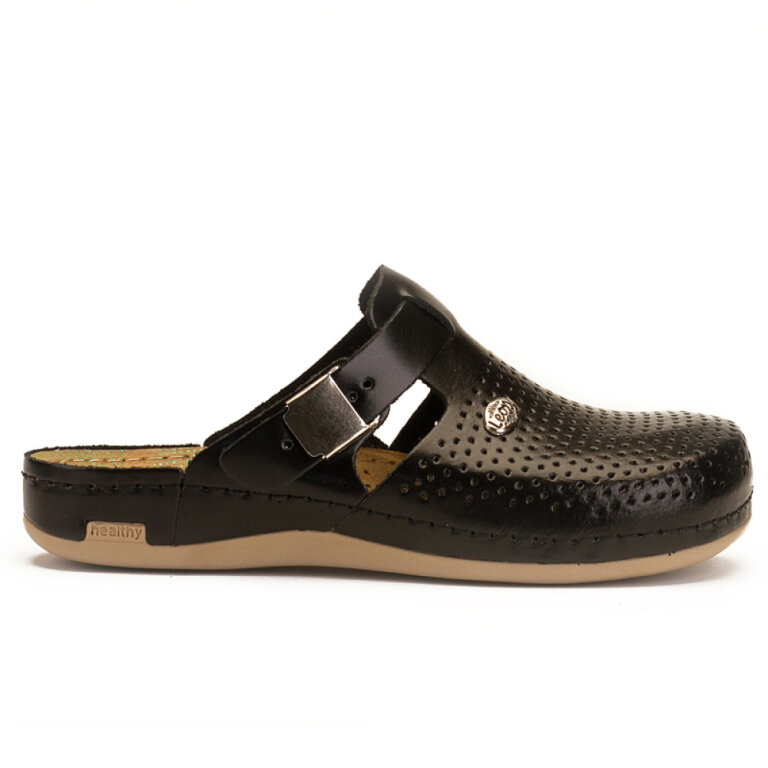 Анатомічні тапочки-сабо Leon 950 чорні